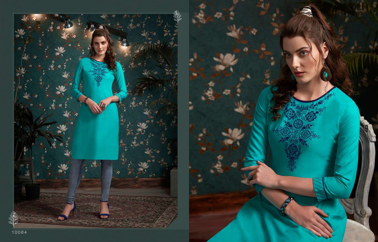 Lily Vol-16 Kajree Rayon Embroidery Wholesale Kurti Lily Vol-16 Kajree Rayon Embroidery Wholesale Kurti